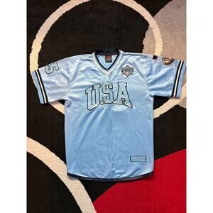 FUBU Vintage USA 1992 Limited Edition Baseball Jersey Blue Men’s Large #05